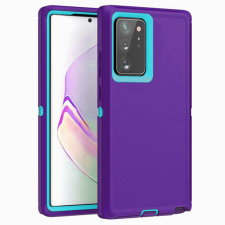 Heavy Duty Case for Galaxy Note 20 (PURPLE & TEAL) (Only Ground Shipping)
