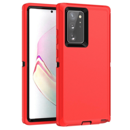 Heavy Duty Case for Galaxy Note 20 (RED & BLACK) (Only Ground Shipping)