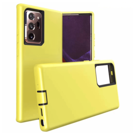 Galaxy Note 20 Silicone Design Heavy Duty Case - YELLOW (Only Ground Shipping)