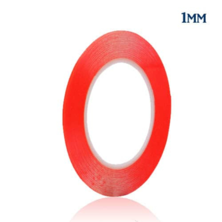 Double Side Adhesive Tape (1mm / 33m) (RED)