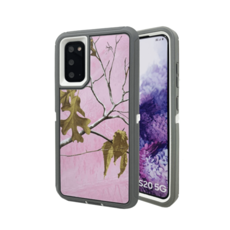 Heavy Duty Case for Galaxy S20 Plus (CAMO PINK) (Only Ground Shipping)