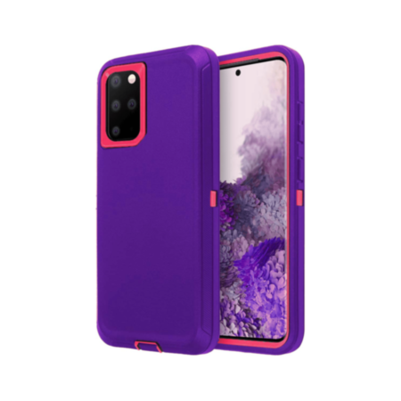 Heavy Duty Case for Galaxy S20 (DARK PURPLE & HOT PINK) (Only Ground Shipping)