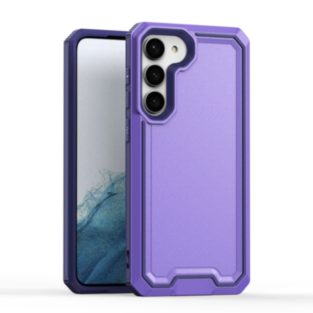 Slim Non-Slip Transparent Matte Case - PURPLE for Galaxy S23 Plus (Only Ground Shipping)
