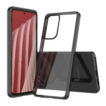 Galaxy A73 Hybrid Case with Air Cushion Technology - BLACK (Only Ground Shipping)