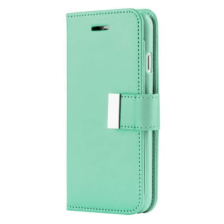 Galaxy A20E Design Wallet with Extra Pocket Case - TEAL (Only Ground Shipping)