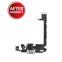 Purchase the charging port flex cable for iPhone 11 Pro Max in silver. It’s an aftermarket part.