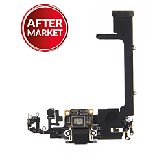 Buy the charging port flex cable in black for iPhone 11 Pro, aftermarket.

