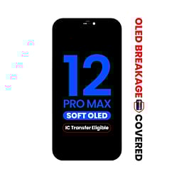 Order the OLED Assembly for iPhone 12 Pro Max Aftermarket QV8 Soft IC Transfer Eligible Exclusive OLED Breakage Warranty.







