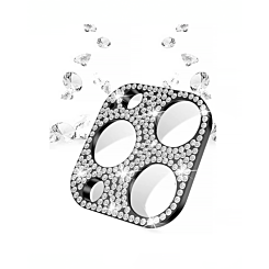 Purchase the black back camera diamond frame for iPhone 13 Pro and 13 Pro Max.

