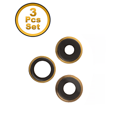 Stock up on the gold premium back camera lens with bracket 3-piece set for iPhone 13 Pro Max and 13 Pro.

