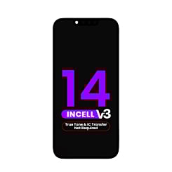 LCD Assembly for iPhone 14 (True Tone Programming and IC Transfer NOT REQUIRED) (Aftermarket Incell / QV7 V3)