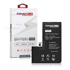 QMAX Plus Extended Capacity Replacement Battery for iPhone 14 Pro (3400 mAH)