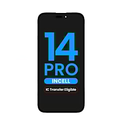 Grab the wholesale deals on the LCD assembly for iPhone 14 Pro with aftermarket Incell QV6, IC transfer eligible.
