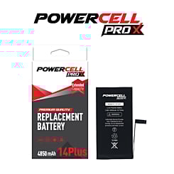 Grab the wholesale deals on the PowerCell Pro extended capacity battery replacement for the iPhone 14 Plus — 4850 mAh.
