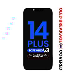 OLED Assembly for iPhone 14 Plus (True Tone Programming and IC Transfer NOT REQUIRED) (Aftermarket QV8 V3 / Soft)