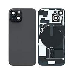 Buy the Back Glass with Frame and MagSafe Magnet for iPhone 15 in black, service pack version.