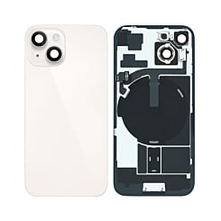 Back Glass with Frame and MagSafe Magnet for iPhone 15 (WHITE) (Service Pack)
