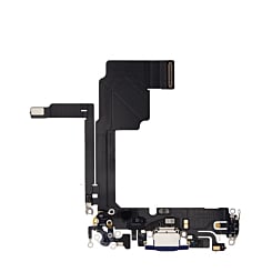 Grab wholesale deals on the Charging Port Flex Cable for iPhone 15 Pro in Blue Titanium, Aftermarket.