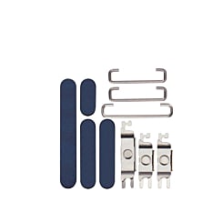 Purchase the blue titanium power, volume, and switch buttons for iPhone 15 Pro and 15 Pro Max.