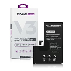 QMAX Prime V3 Replacement Battery for iPhone 15 Pro Max (No Pop-Up) (4422 mAh)