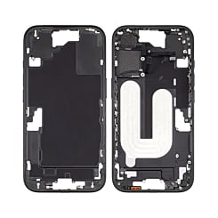 Middle Frame with Small Parts for iPhone 16 (BLACK) (US Version)