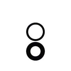 Back Camera Lens with Adhesive for iPhone 16 / 16 Plus (2 Piece Set) (Single Pack) (Premium)