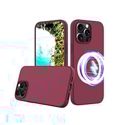 Soft Solid Silicone Case with Wireless Charging - LILAC for iPhone 16 Pro Max (Only Ground Shipping)