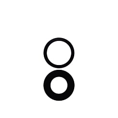 Back Camera Lens with Adhesive for iPhone 16 / 16 Plus (2 Piece Set) (Single Pack) (Aftermarket)