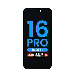 Stock up on the LCD Assembly for iPhone 16 Pro, aftermarket Incell, QV6, 90Hz, full HD, 6.1 inches.
