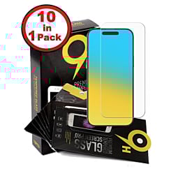 Grab wholesale deals on the Clear Tempered Glass for iPhone 16 Pro, 2.5D, in a pack of 10.