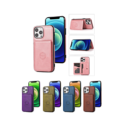 Leather Pocket Wallet Case for iPhone 16 Pro Max (Only Ground Shipping)