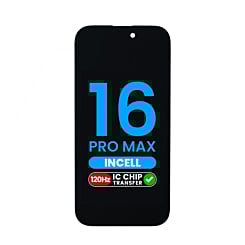 Purchase the aftermarket Incell QV6 LCD Assembly with a 90Hz refresh rate for the iPhone 16 Pro Max (Full HD / 6.8").