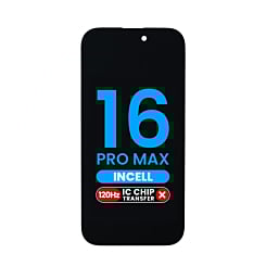 Purchase the aftermarket Incell QV6 LCD Assembly with a 90Hz refresh rate for the iPhone 16 Pro Max (Full HD / 6.8").