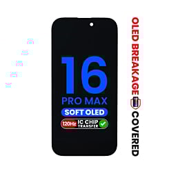 OLED Assembly for iPhone 16 Pro Max (Aftermarket QV8 / Soft /120HZ) (IC Transfer Eligible)  (Exclusive OLED Breakage Warranty)