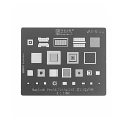 AMAOE BGA Reballing Stencil for Macbook MAC5 - A1706 / A1707 (Not Returnable)