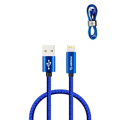 Esoulk USB A-L Non-MFI Braided Charging Cable (BLUE) (3ft) (30W) (Only Ground Shipping)