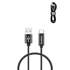 Esoulk USB A-C Braided Charging Cable (BLACK) (3ft) (Only Ground Shipping)