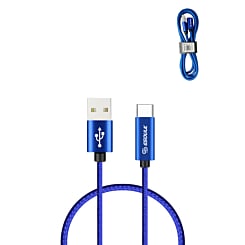 Esoulk USB A-C Braided Charging Cable (BLUE) (3ft) (30W) (Only Ground Shipping)