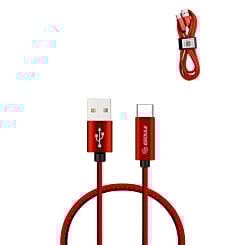 Esoulk USB A-C Braided Charging Cable (RED) (3ft) (30W) (Only Ground Shipping)