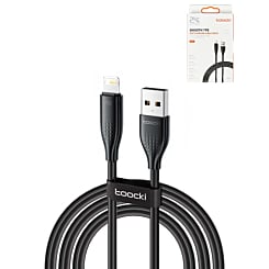 Toocki USB A-L Non-MFI Fast Charging Data Cable (BLACK) (20W) (6ft) (Only Ground Shipping)