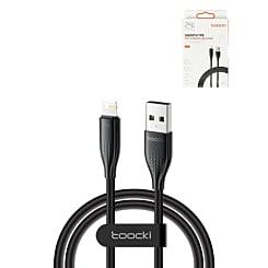 Toocki USB A-L Non-MFI Fast Charging Data Cable (BLACK) (20W) (6ft) (Only Ground Shipping)