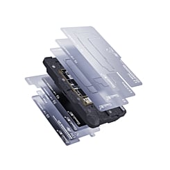 Grab wholesale deals on the QianLi 10-in-1 middle frame reballing platform, compatible with iPhone X to 12 Pro Max — not returnable.