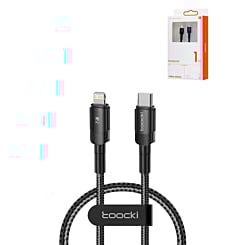 Toocki USB C-L Non-MFI Fast Charging Data Cable (BLACK) (20W) (3ft) (Only Ground Shipping)