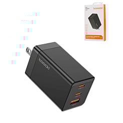 Toocki 67W USB A+ 2x USB C Fast GaN Charger (BLACK) (Only Ground Shipping)