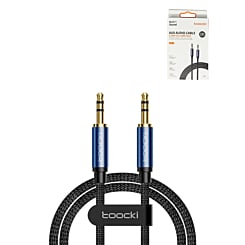 Toocki AUX-AUX Cable (6ft) (BLUE) (Only Ground Shipping)