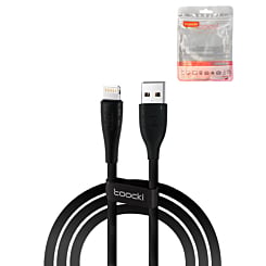 Toocki USB A-L Non-MFI Fast Charging Data Cable (BLACK) (12W) (3ft) (Only Ground Shipping)