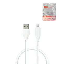 Toocki USB A-L Fast Charging Data Cable (WHITE) (12W) (3ft) (Only Ground Shipping)