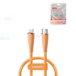 Toocki USB C-L Non-MFI Fast Charging Data Cable (ORANGE) (20W) (3ft) (Only Ground Shipping)