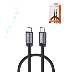 Toocki USB C-C Braided Fast Charging Data Cable (BLACK) (100W) (3ft) (Only Ground Shipping)