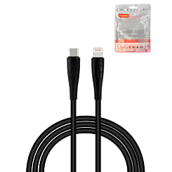 Toocki USB C-L Fast Charging Data Cable (BLACK) (20W) (6ft) (Only Ground Shipping)